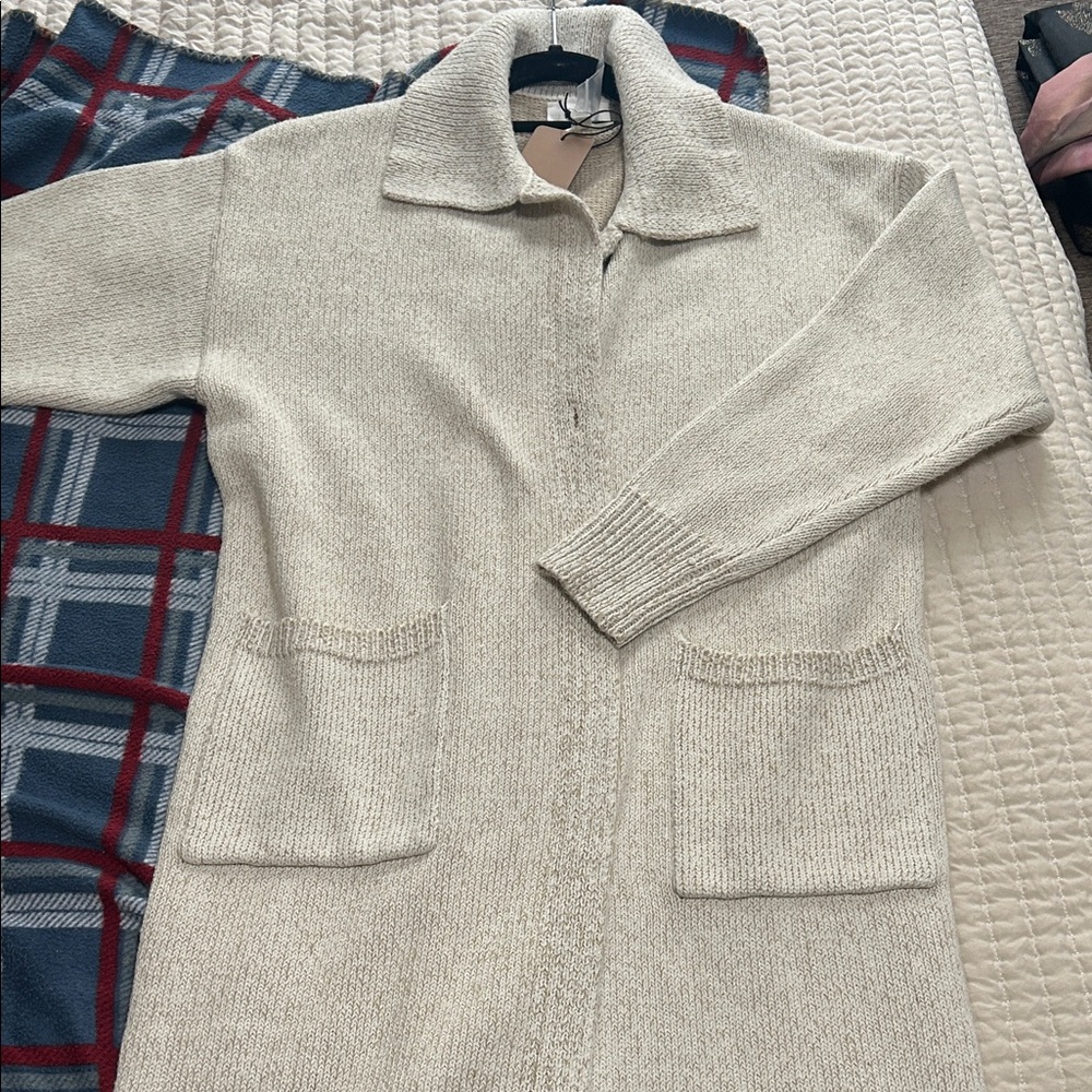NWT Cozy Cream Knit Cardigan